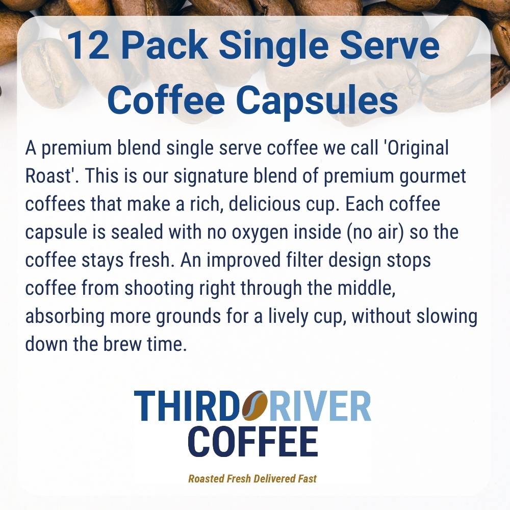 12 Pack Single Serve Pods - Coffee Blend K-cup - Tasting Notes