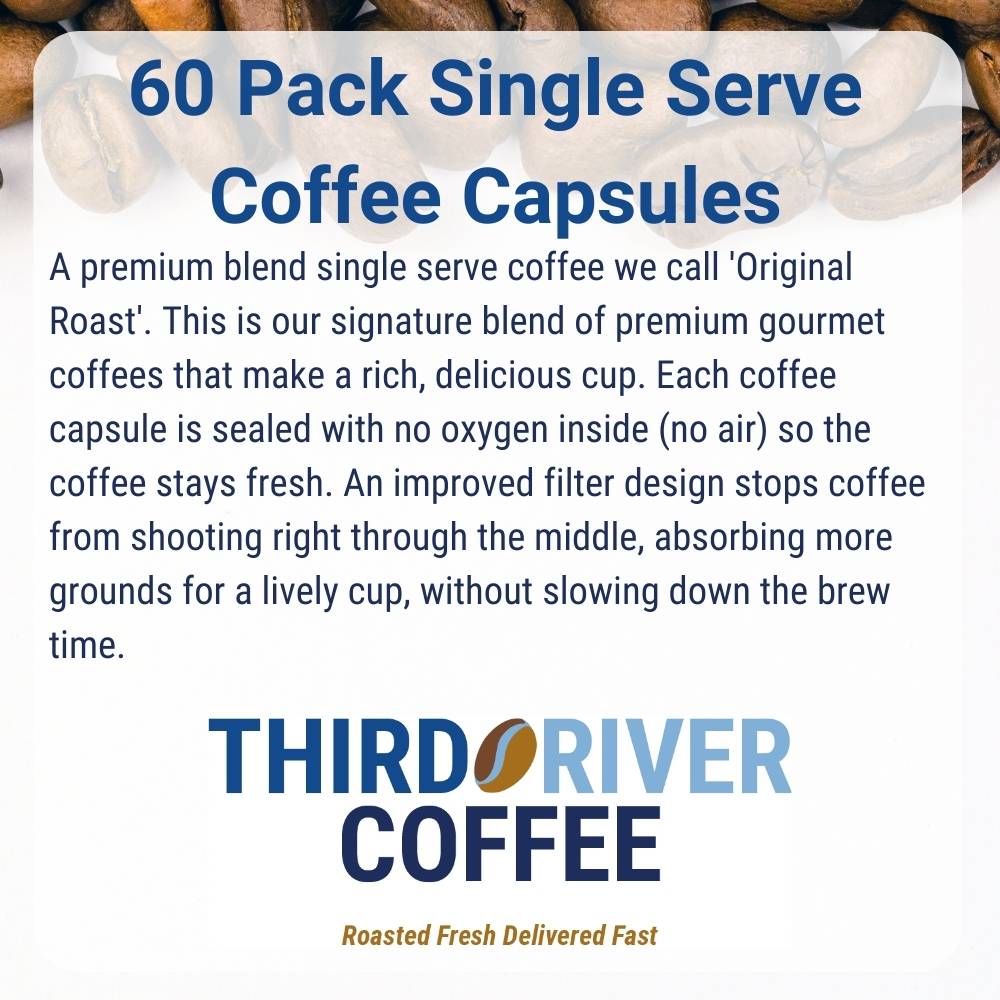 60 Pack Single Serve Coffee Capsules - Third River Coffee-Coffee